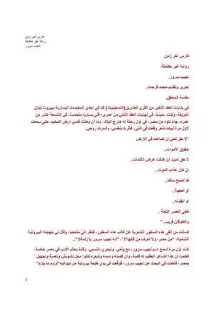 فارس آخر زمن