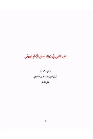 الدر النقي في زوائد سنن الإمام البيهقي