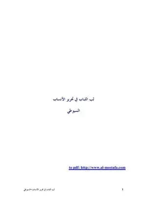 لب اللباب فى تحرير الأنساب - نسخة أخرى